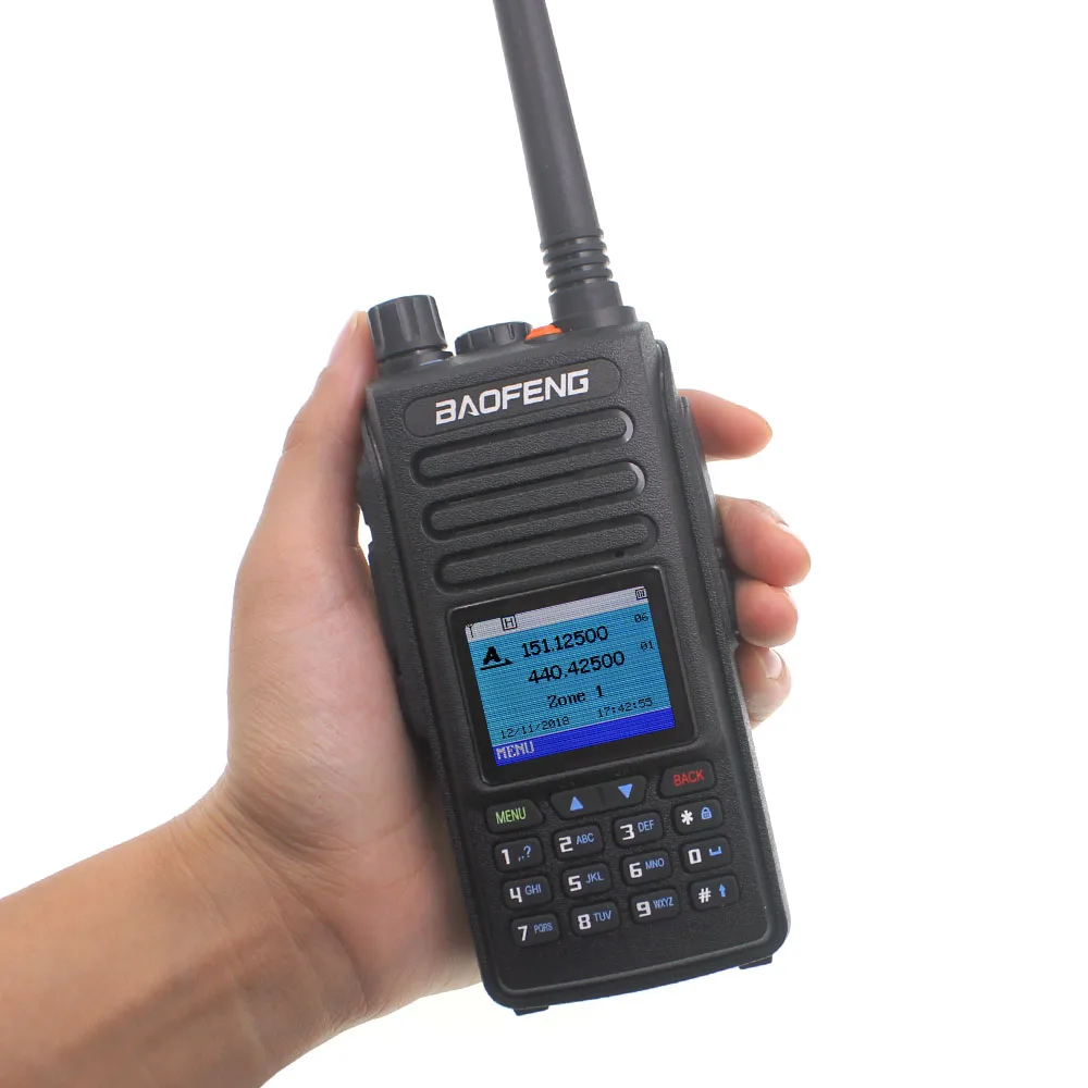 

2019 Baofeng DMR DM-1702 GPS Walkie Talkie VHF UHF 136-174 & 400-470MHz Dual Band Dual Time Slot Tier 1&2 Digital Radio