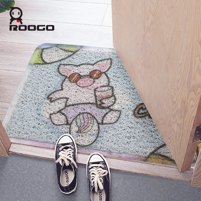 

Indoor Super Absorbs Doormat Latex Backing Non Slip Door Mat for Small Front Door Inside Floor Dirt Cartoon Entrance Rug