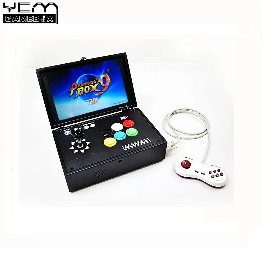 Pandora Box 9 1500 игр 10 дюймов ЖК дисплей игровой автомат с джойстика для 2 игрока