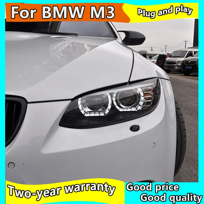 Набор для автостайлинга для BMW M3 328i 335i 330i E92 E93 2006-2012 светодиодный фары, светодиодные фары H7 D2H HID Ангел глаз биксеноновые фары