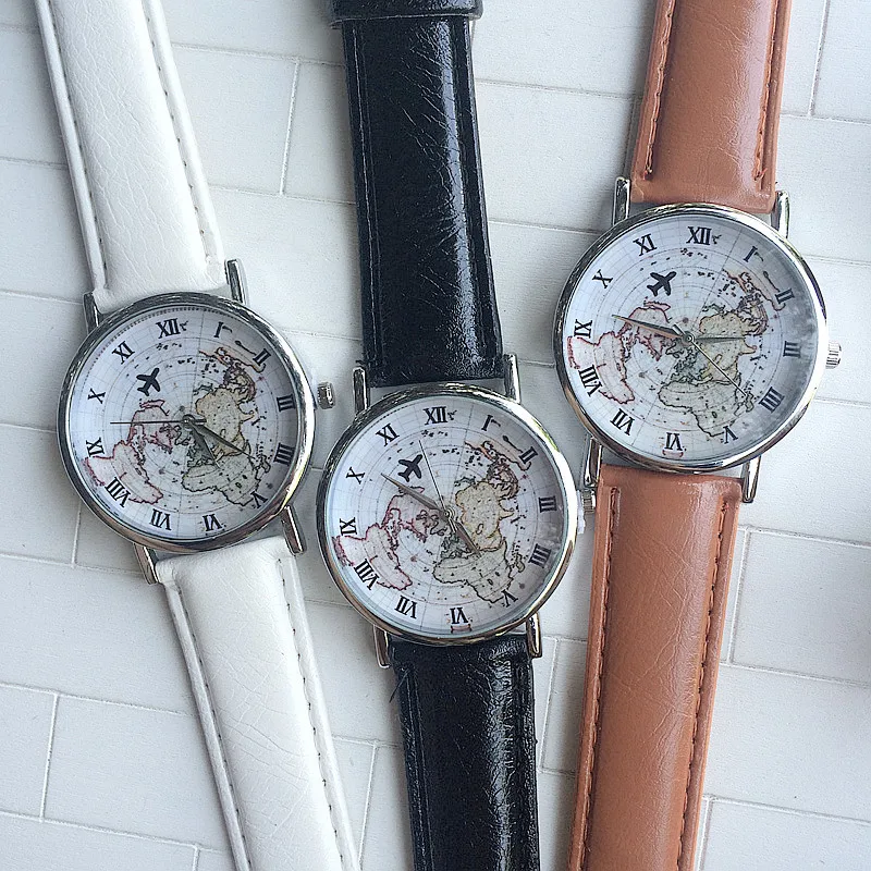 Buy 2016 Ebay New World Map Leather Watch,Europe
