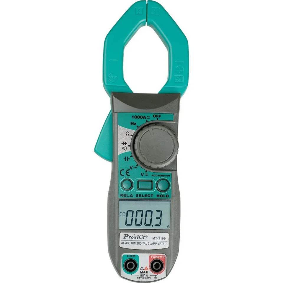 

MT-3109 3 3/4 Digital Multimeter Clamp Meter DC AC Voltage Current Capacity Resistance Tester
