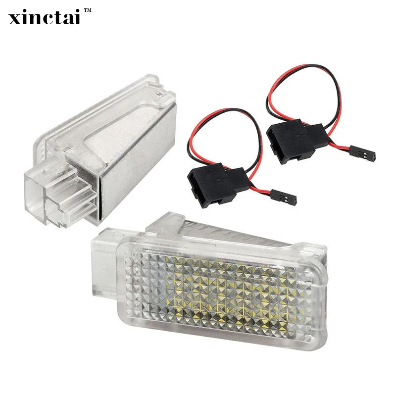 

1 Pair LED Courtesy Door Footwell Glove Box Luggage Light for Audi Skoda Octavia Fabia VW Golf 5 6 Tiguan Touareg Seat