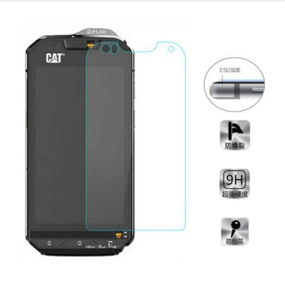 Для Caterpillar Cat S60 Оригинальное закаленное стекло 9H 2.5D Защита от царапин Премиум