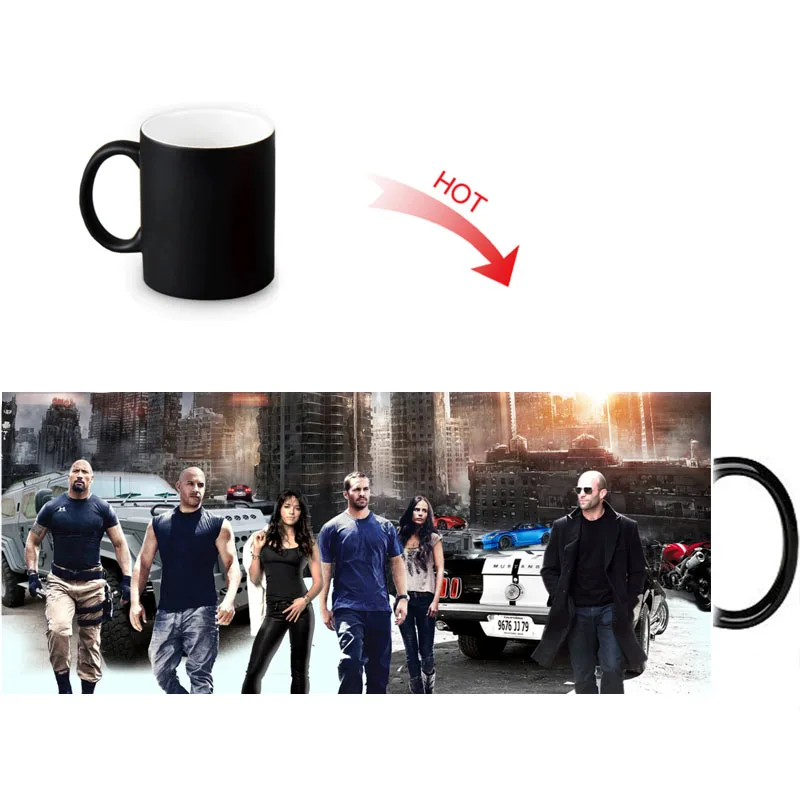 

Fast and Furious Funny Travel Morph Mug 12oz Coffee Milk Tea Cup Novelty Morphing Water Mugs Customized Birthday Gift