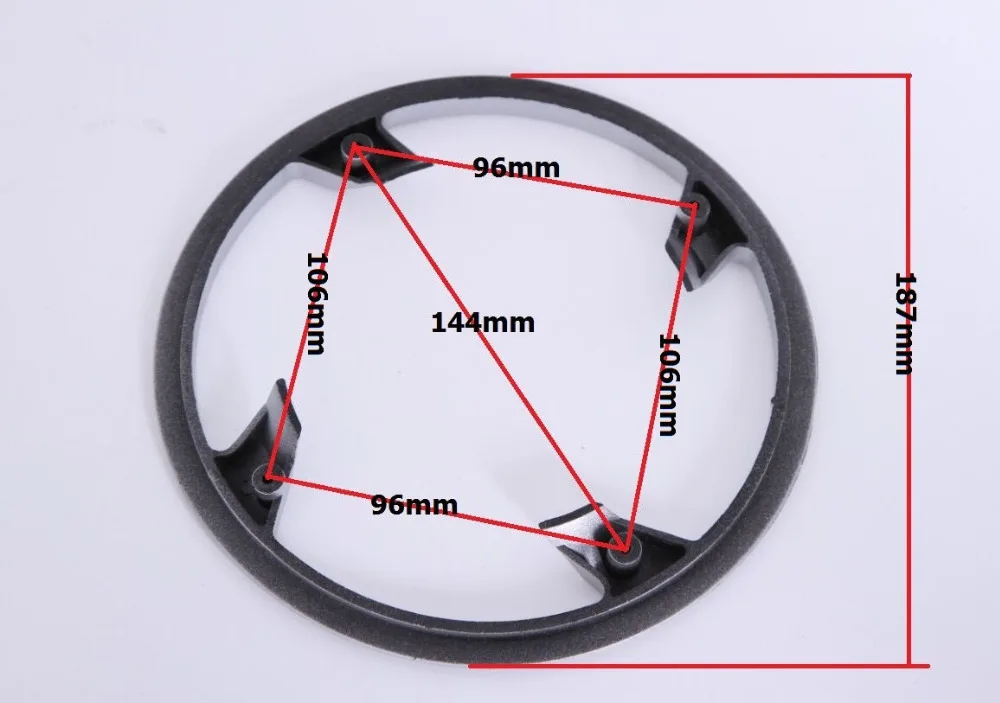 Road Bike Cycling Bicycle Plastic Chainring Chain Guard Protector Guard