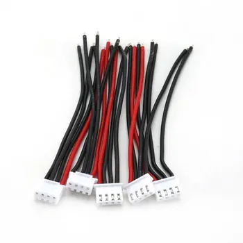

5Pcs Silicone Soft Line 100Mm Rc Drone Lipo Battery Balance Charger 2S 3S 4S 5S 6S 22Awg Cable For Lipo Battery