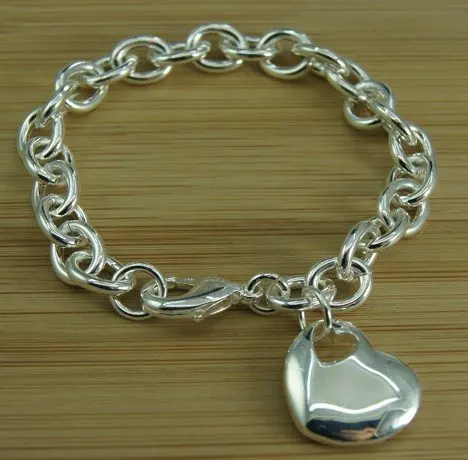 Hb32 Лидер продаж 925 с серебряным покрытием Мода китайский Jewelly большое сердце браслет