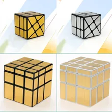 Оригинальная коробка зеркало 3x3x3 Кубик Рубика для профессионалов магия с глянцевым покрытием головоломка скоростной куб обучающие игрушки для детей Рождественский подарок