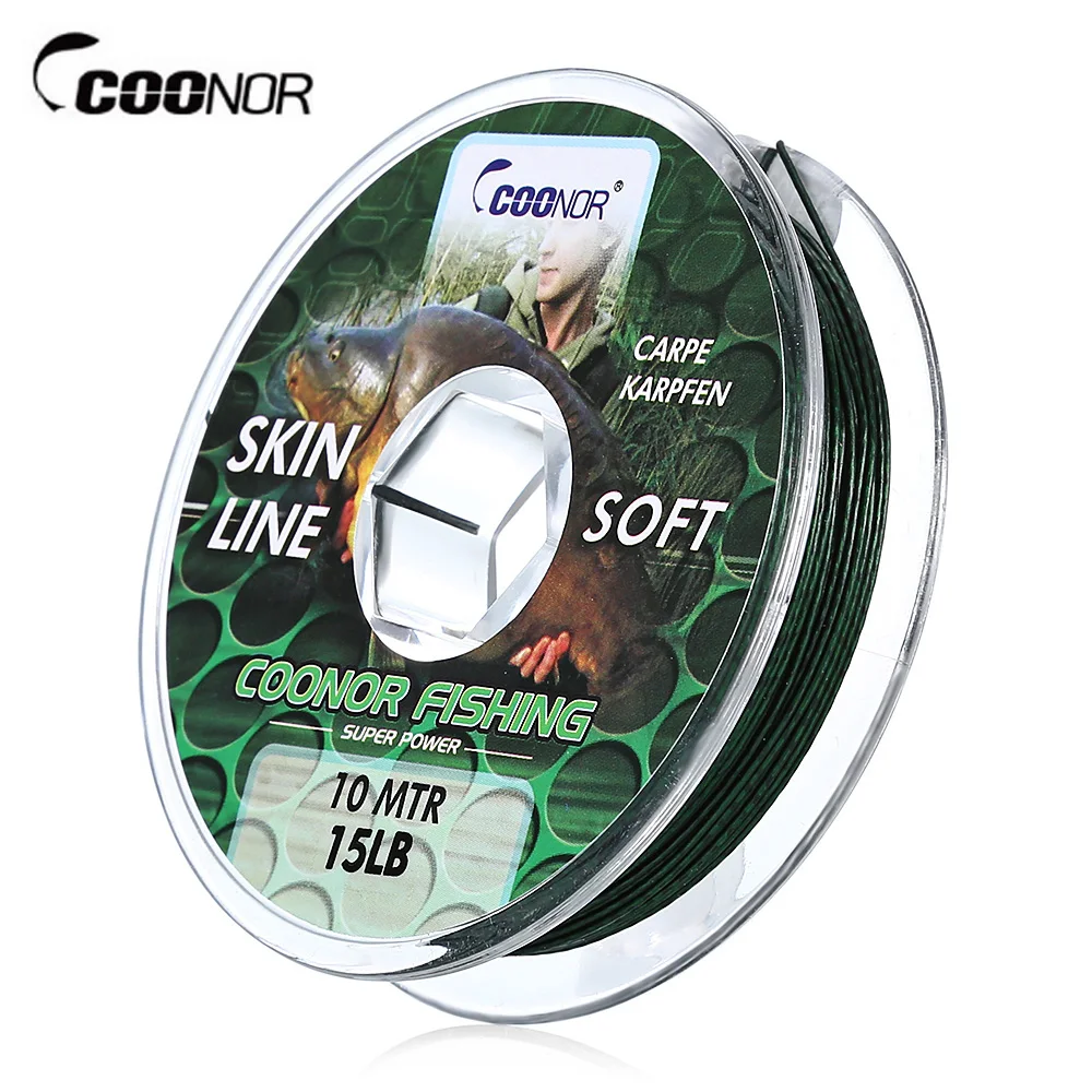 

COONOR 10M Fishing Lines PE Braided Multifilament Casting Carp Skin Fishing Line 15 / 20 / 35 LB Smooth Quieter Line