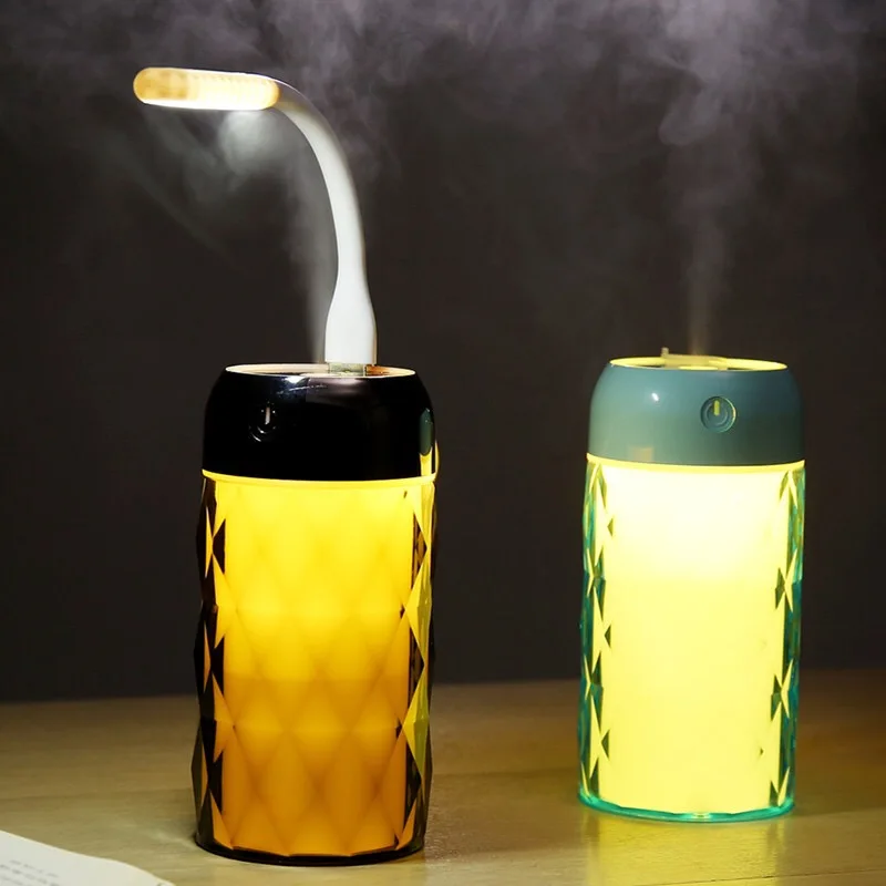 

Creative new mini usb crystal bottle humidifier home night light desk surface car air purifier