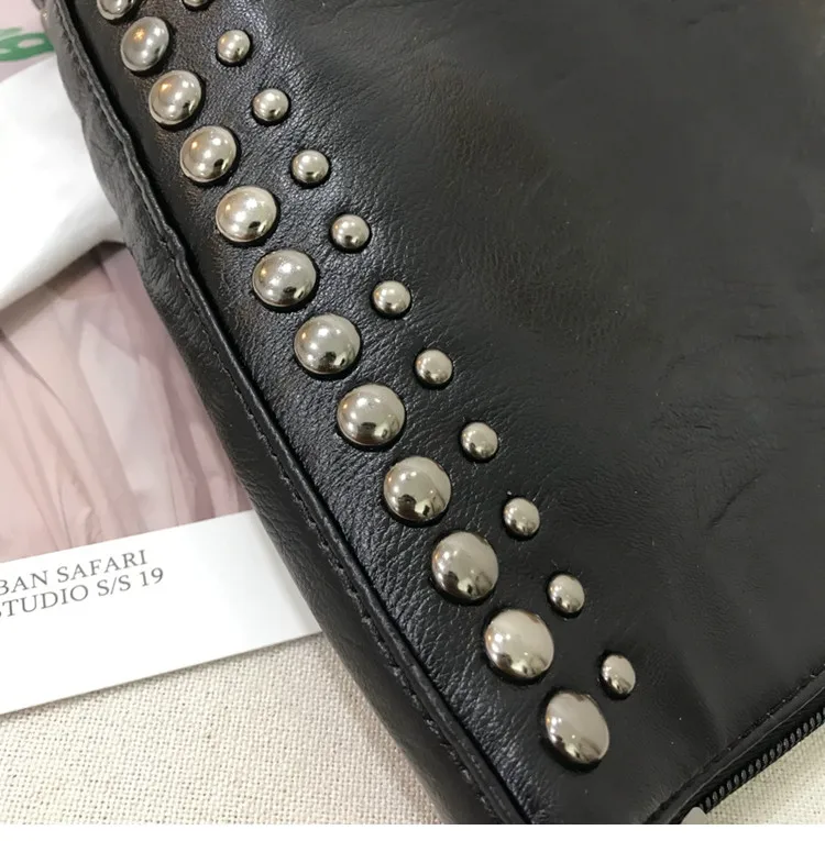 Women Shoulder bag Large Capacity Rivet chain design lady handbags black ladies hand bags big totes bolsas crossbody bags