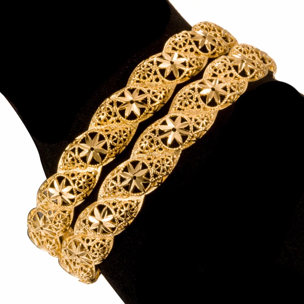 Abu Goddess Statement Bangle manchette. Gold. African Bracele