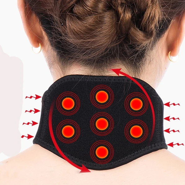 

Self heating fatigue and protection the cervical spine tape posture corrector back support cushion for women correction black