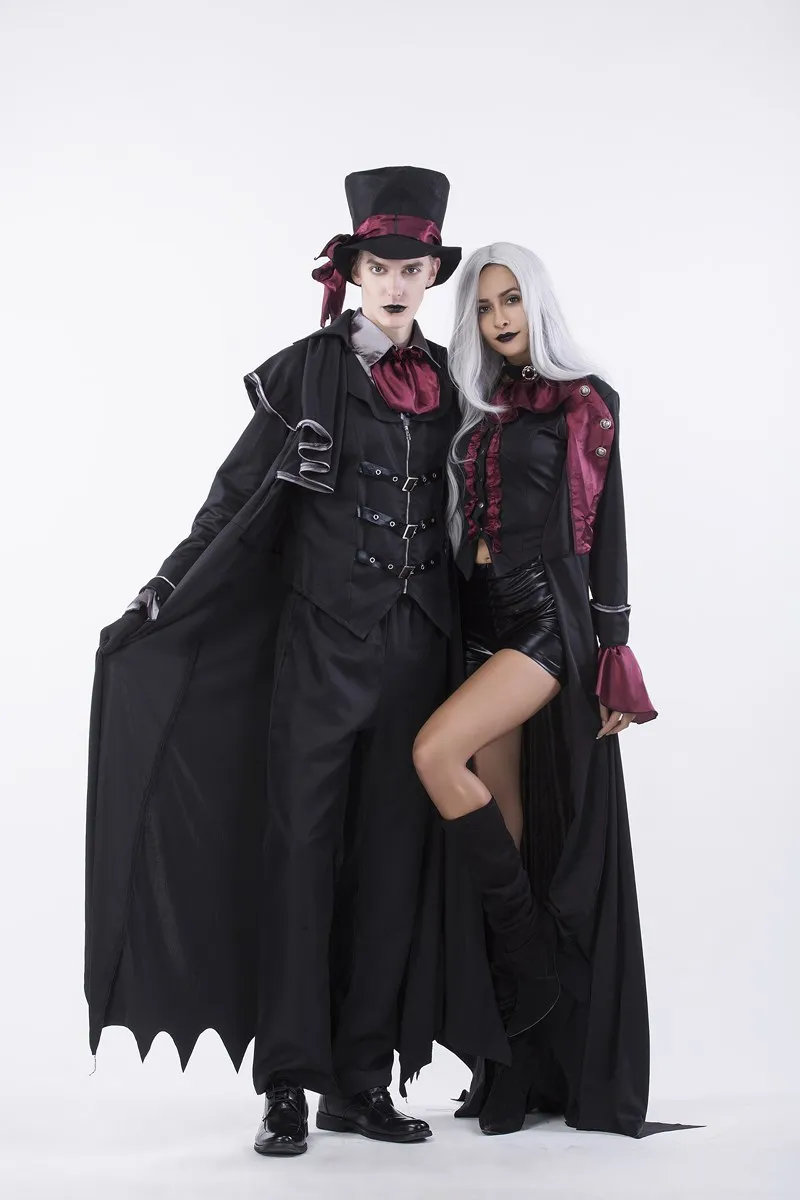 

Adult Devil Vampire Costume Man Stage Performance Show Cosplay Costume Halloween witch Costume Halloween Fancy Party Dress