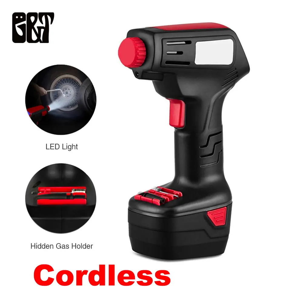 

Portable Cordless Air Compressor Handheld Electric Inflator Pump Digital Display Rechargeable Tyre Inflator Pump Home Accessory