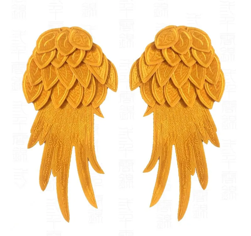

Embroidery applique DIY Wings patches for clothes Sew-on embroidered patch motif beaded applique deal with it craft accessories