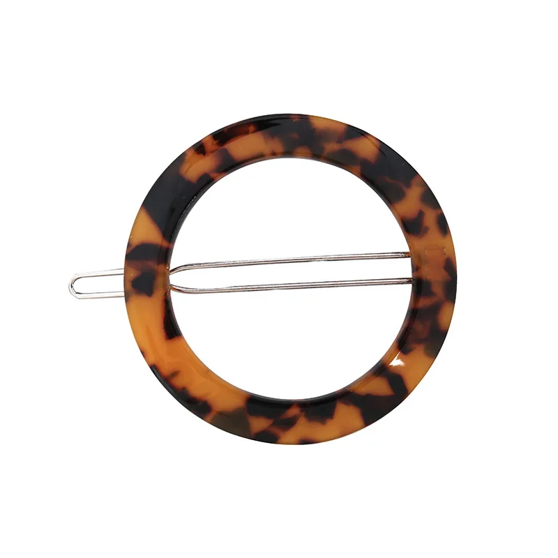 

Minimalist Unique Round Geometric Hair Pins Za Zinc Alloy Resin Barrettes Sets Bijoux Femme Wedding Hair Accessories
