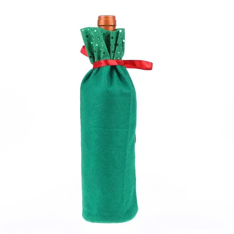 44 вида Рождественская крышка для бутылки с красным вином сумка для украшения дома Санта Снеговик олень стиль бутылки шампанского Декор новогодний мешок подарок
