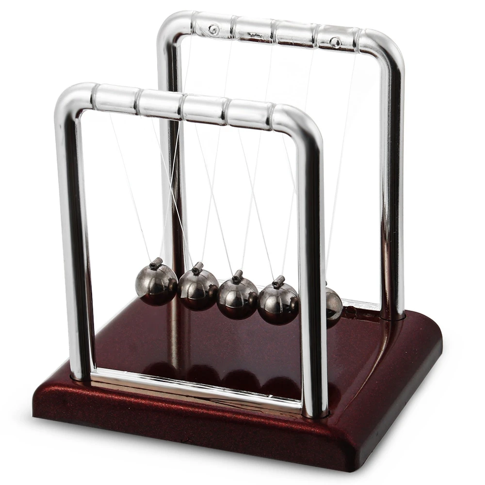 

Early Fun Development Educational Desk Toy Gift Newtons Cradle Steel Balance Ball Physics Science Pendulum Classic Desk Toy