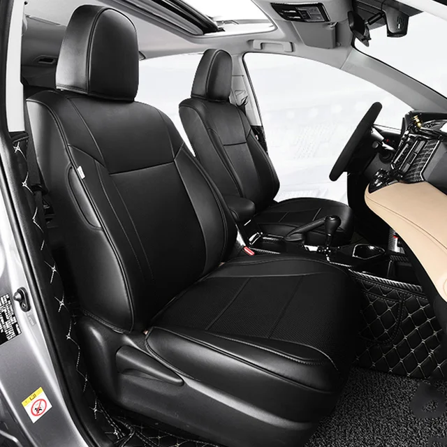Leather Seat Covers For Toyota RAV4 2014 2015 2016 Safety Airbag Front