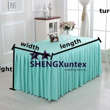 Скатерть из полиэстера бирюзового цвета