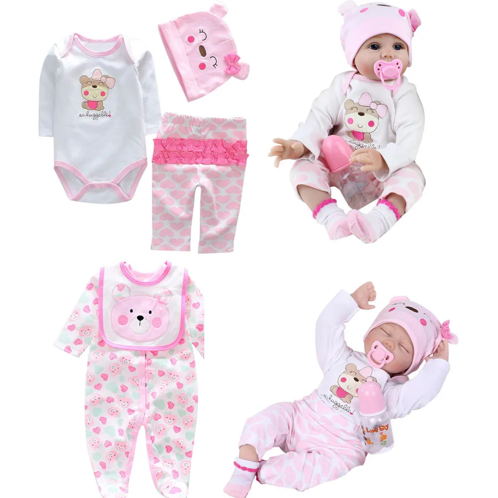 

Reborn Clothes Suit For 20-22 inch Newborn Doll Baby Clothing Winter Clothes Cotton Kids Gifts Clothes Dolls Accessory MA28f
