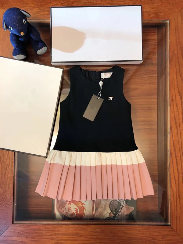 

Girls' 2019 new dress Baby's fashion dress with shopping bag
