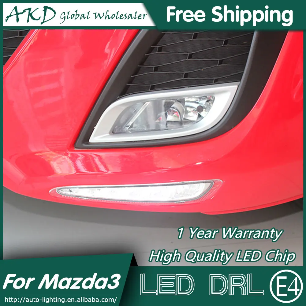 

AKD Car Styling for Mazda 3 DRL 2012 Mazda3 LED DRL LED Running Light Fog Light Parking Accessories