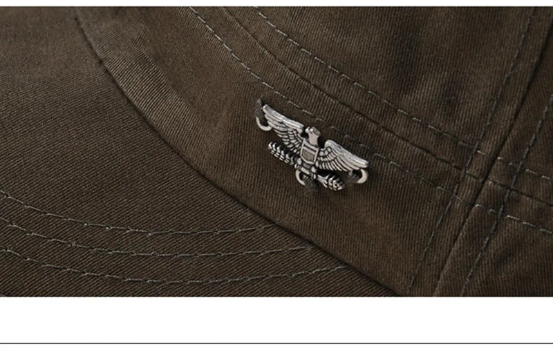 XdanqinX мужская плоская кепка s регулируемый размер хлопок Ретро армейские военные шапки папа Козырек Кепка, бейсболка Sombrero De Hombre