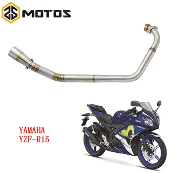 

ZS MOTOS Motorcycle Exhaust Muffler Medium Tube For YAMAHA YZF R15 No Escape