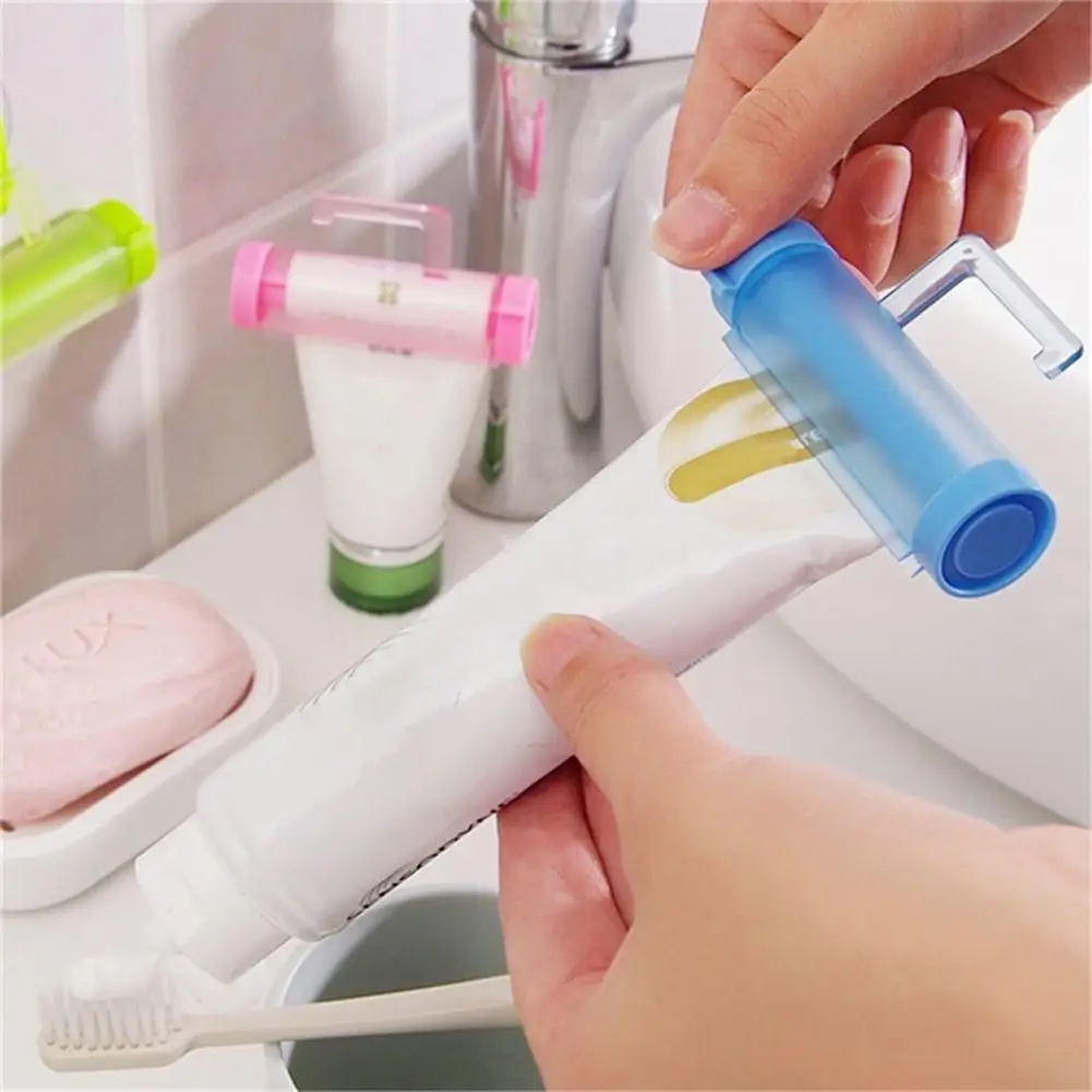 Rolling Tube Toothpaste Squeezer Holder Convenient Toothpaste Dispenser Tube Partner Sucker Hanging Holder Bathroom Accessories Rolling Tube Toothpaste Squeezer Holder Convenient Toothpaste Dispenser Tube Partner Sucker Hanging Holder Bathroom Accessories