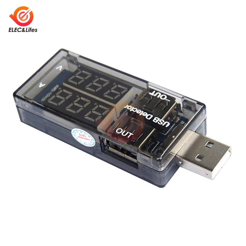 2 в 1 Usb Тестер dc измеритель тока цифровой вольтметр voltimetro Банк мощности Амперметр