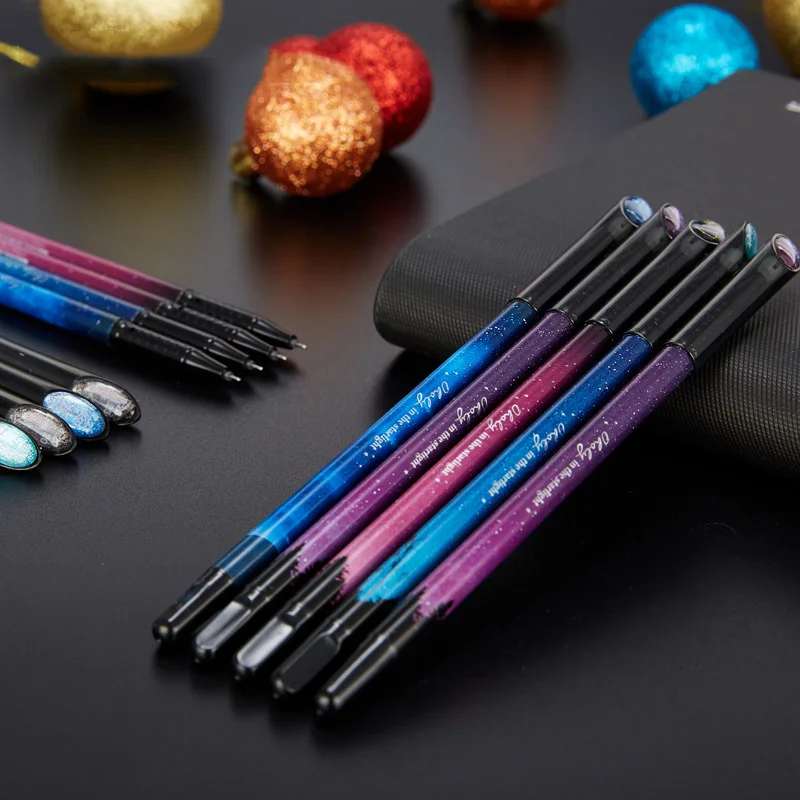 12Pcs Cute Kawaii Galaxy Star Sky Gel Pen Fantastic Writing Signing Pens For School Office Supplies Student Stationery Kids Gift fantastic beasts the crimes of grindelwald