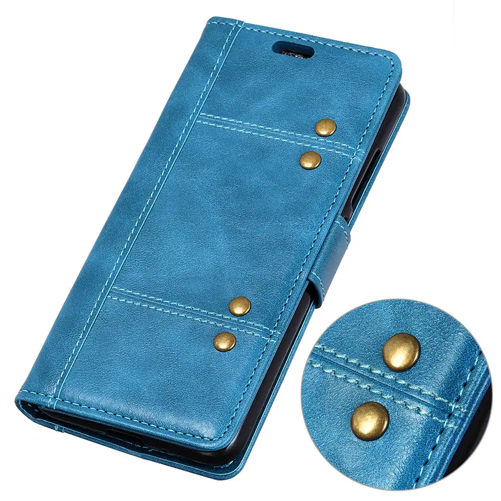 Fone capa для nokia 6 для nokia 6 роскошный Магнитный деловой Чехол-книжка для nokia 6 6 кожаный бумажник чехол с флип-стойкой - Цвет: HB-Blue