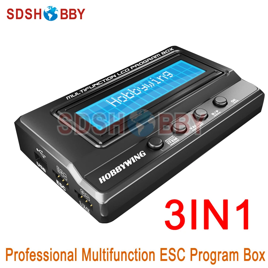 

Hobbywing Professional Multifunction LCD Program Box Program Card Battery Voltmeter