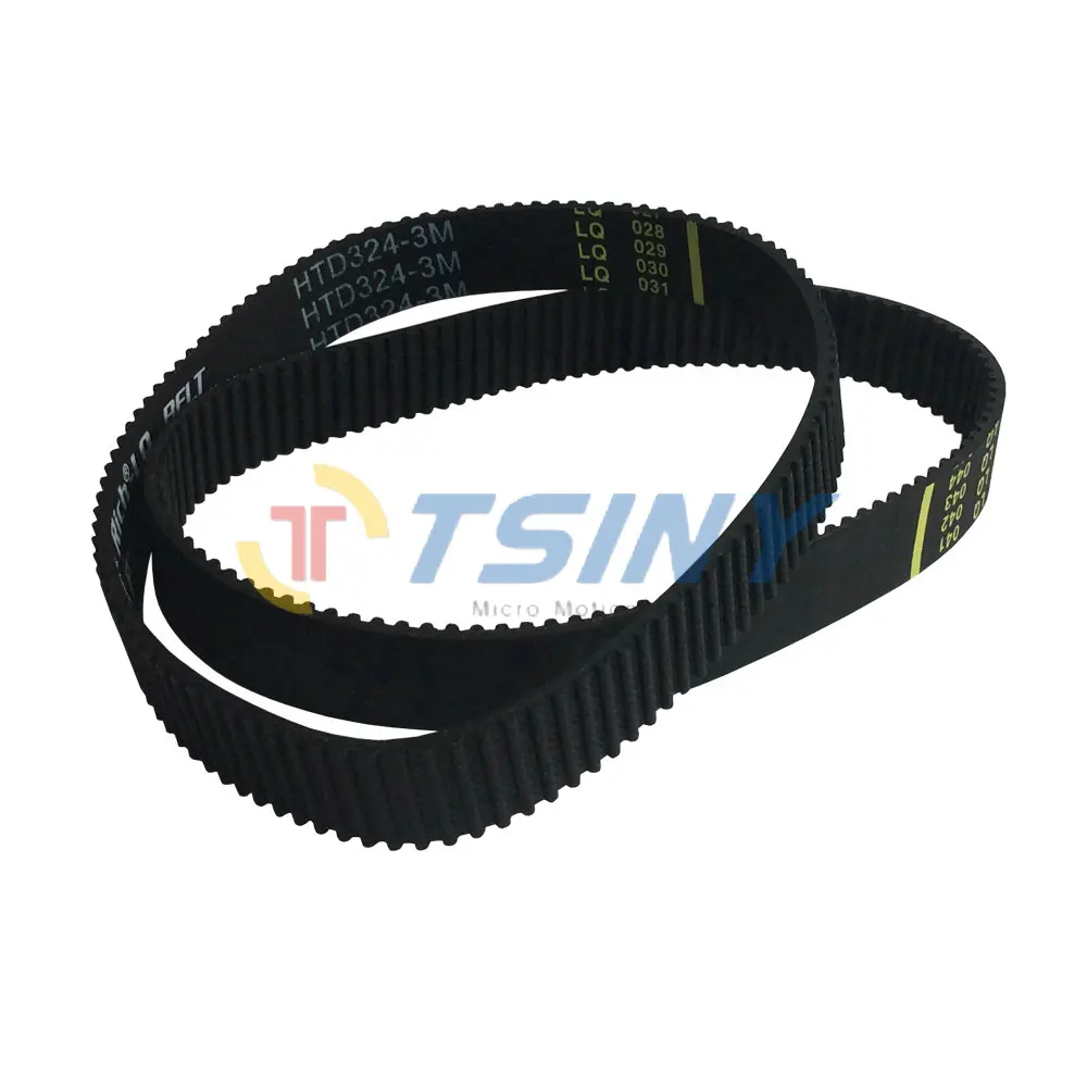 

3M Timing Belt Closed-loop Rubber Drive Belts Length 324mm Belt Width 15mm 108 Teeth Arc Teeth Synchronous Belt Pack of 2pcs