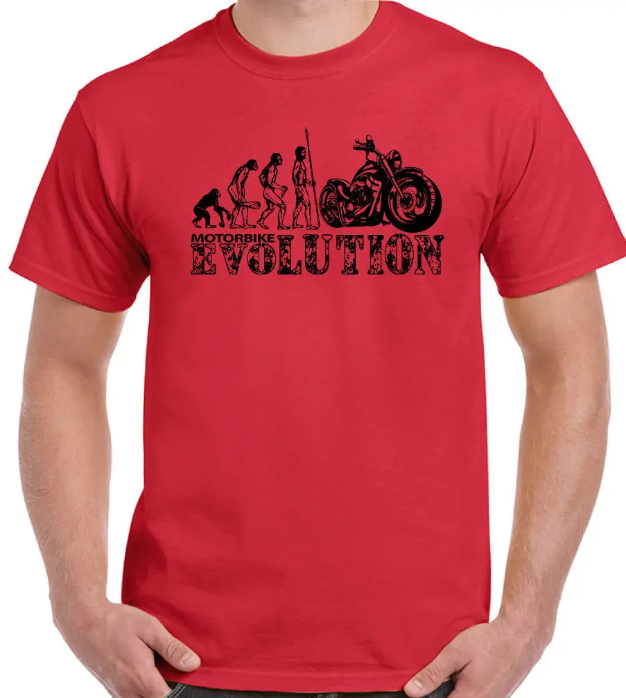 Moto Evolution Divertente Da Uomo футболка Stile Motociclista Motorino Indiano Повседневная футболка с коротким рукавом