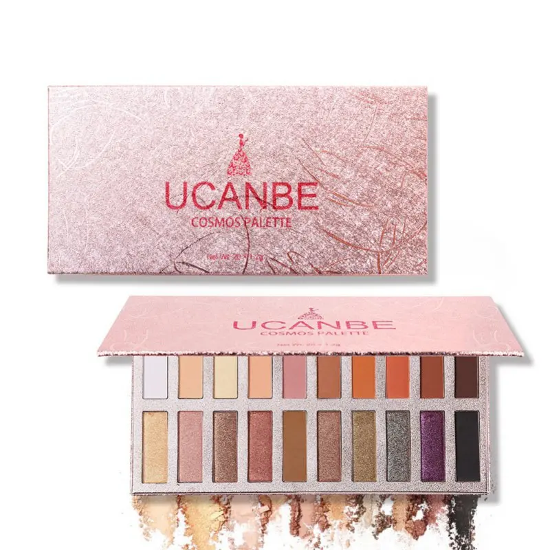 

20 Colors Eyeshadow Makeup Palette Shimmer Matte Radiant Pigmented Cosmetic Eye Shadow Powder Natural Eyes makeup SW95