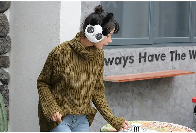 

Winter Cute Panda Earmuff Ear Muff Warmer-White
