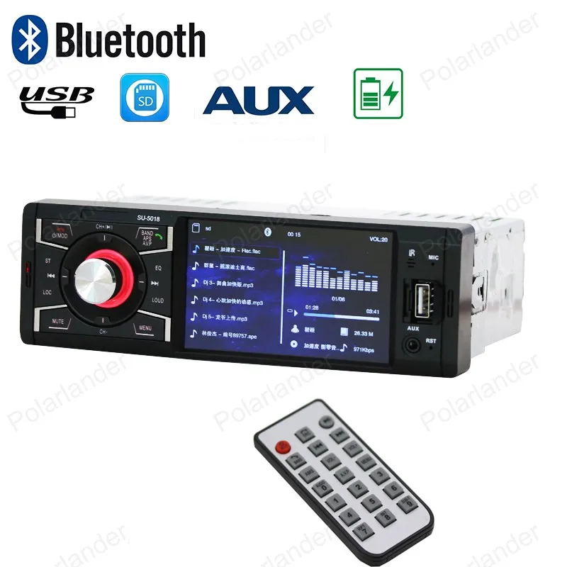 Автомобильное радио видео плеер 1 din стерео mp5 Поддержка Bluetooth/FM USB/SD AUX 4-дюймовый экран с высоким разрешением