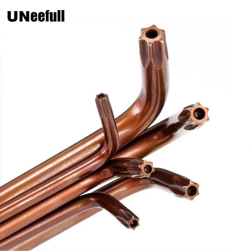 

UNeefull Plum Allen Wrench Hexagon Hex Key Screwdriver T8/10/15/20/25/30/40/50,Lengthened Flower Inner Hexagon Spanner With Hole