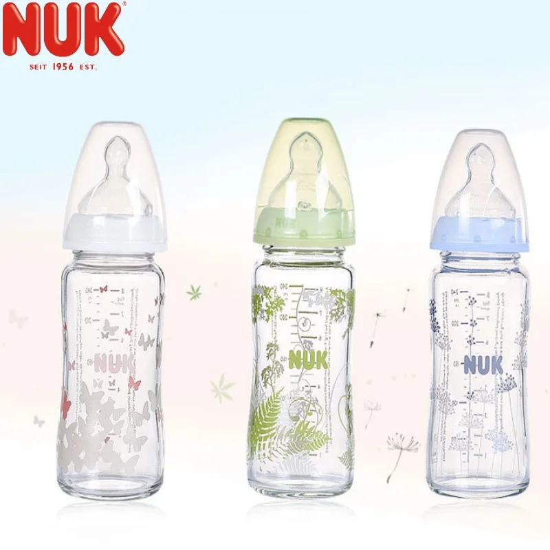 nuk glass baby bottles