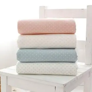 1pcs New Handmade Cotton Combed Double-knit Fabric Baby Cothes Small Point 50*180cm Free Shipping # JC028 | Дом и сад