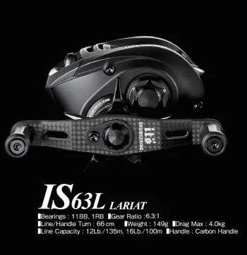 Cheap Megabass fishing reel is63l 's top black drop round ultra-light volume