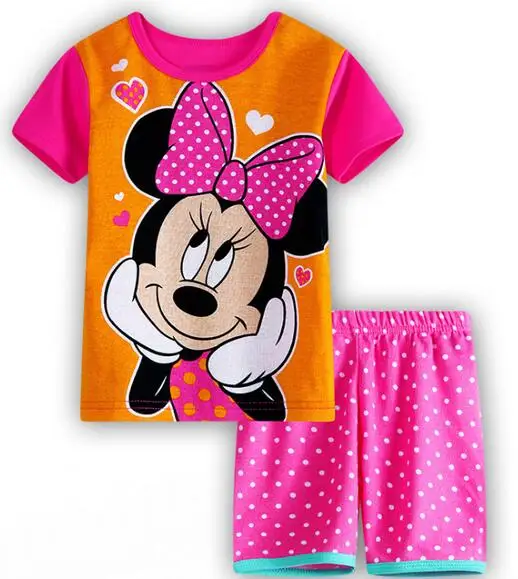; Новинка; детская летняя пижама в горошек с розами; детские пижамы с короткими рукавами; одежда для сна для мальчиков и девочек; одежда для малышей - Цвет: style  15