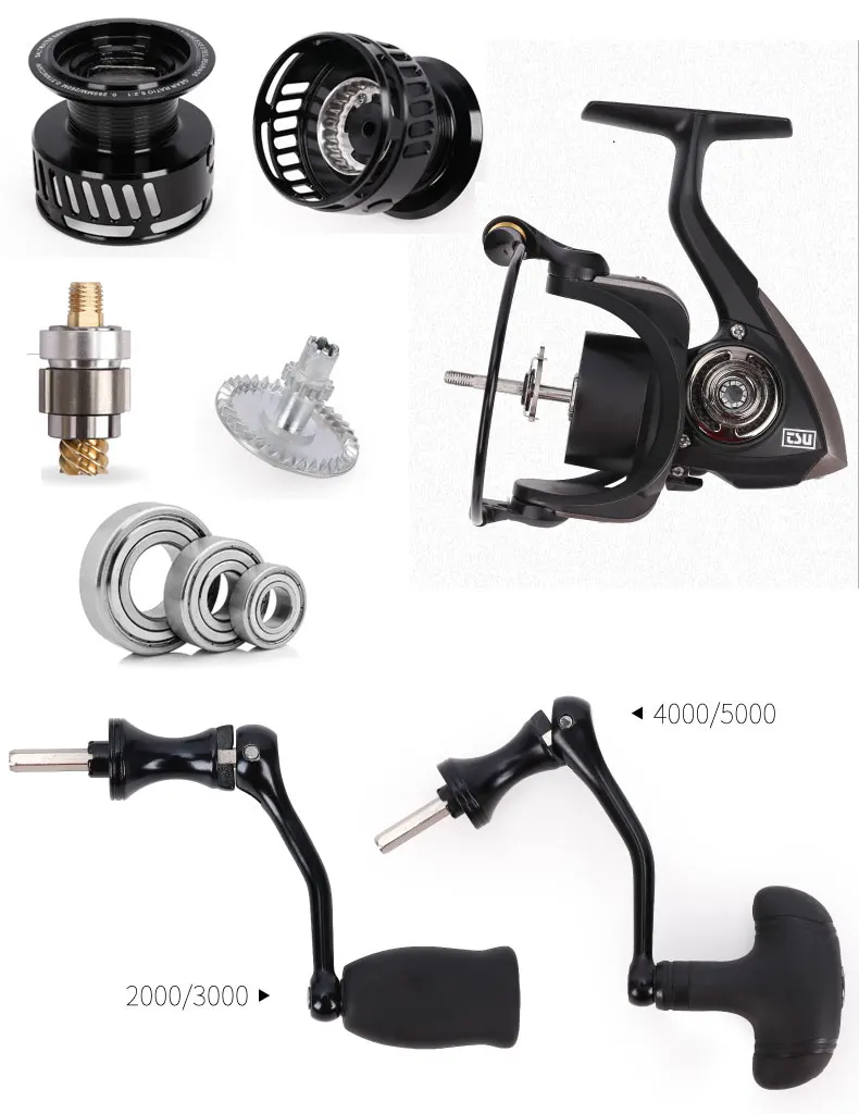 Spinpoler Metal Spinning Fishing Reel 8+1BB Left Right Handle 7KG Max Drag Outdoor Carp Fishing Reels For Saltwater