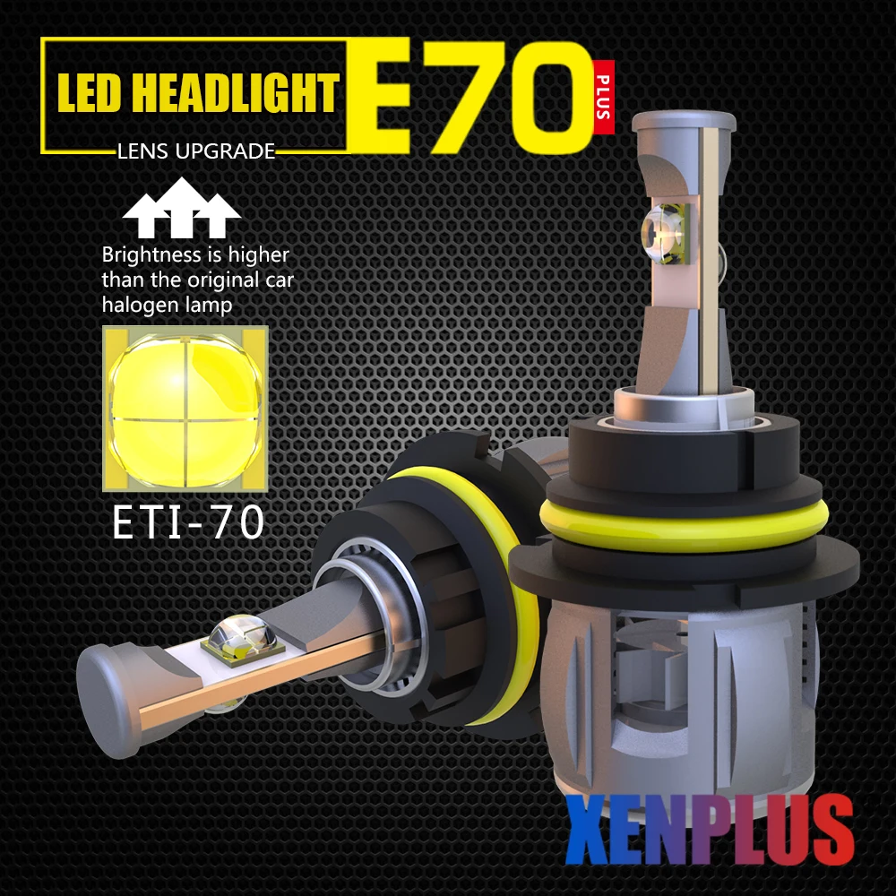 

H7 Led Car Headlight E70 Front Lens Lamps ETI-70 12000lm ZES Chip Turbo Fan 6000k 12V 120W H1 H4 H11 9005 9006 9004 9012 5202