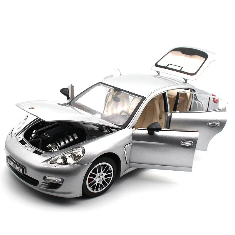 Koop 118 Simulatie legering sportwagen model Voor Porsche Panamera met stuurbediening voorwielbesturing speelgoed voor Kinderen