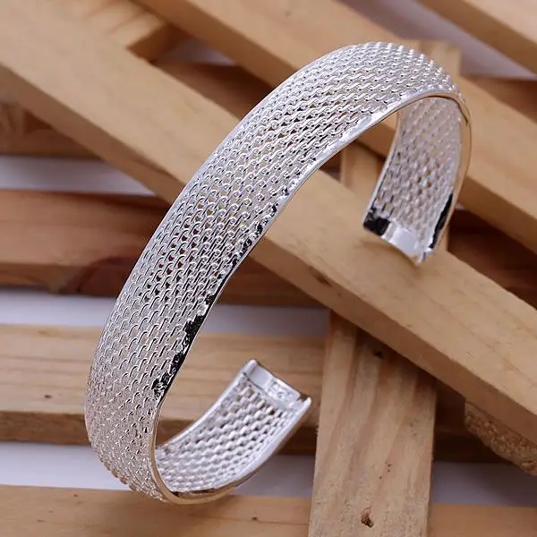 

B102 925 free shipping sterling silver bangle bracelet, 925 silver fashion jewelry Small Web Bangle /agsaixza ajuajbba